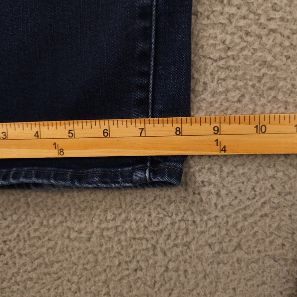 Levis 512 Jeans Womens 12 Blue Perfectly Slimming Straight Leg Stretch Dark Wash - Picture 10 of 16